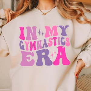 In My Gymnastics Era Sweatshirt, Gymnastics Sweater, Gift For Athlete, Retro Gymnastics T-Shirt, Gymnast Girl Shirt, Cute Sweater For Mom