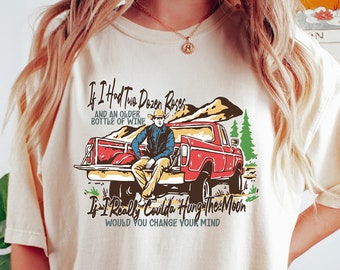Two Dozen Roses Shirt, Country Music T-Shirt, Western Graphic Tee, Cowgirls Shirt, Country Cowboy Shirt, Howdy Cowgirl Sweatshirt