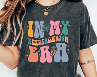 In My Kindergarten Grade Era T-Shirt, Gifts for Back to School, First Day Of School Shirt For Kindergarten, BackTo School Tee