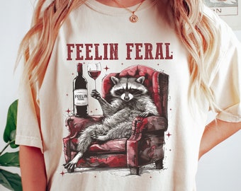 野生のアライグマのシャツ、面白いミームのアライグマのTシャツ、野生のシャツ、美しい女性の服、面白いロデオシャツ