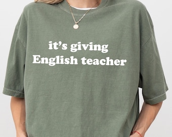 Retro English Teacher Shirt, Comfort Teacher Sweater, Funny Teacher Gift, Teacher Group Shirts, Back To School Shirt, Grammar Teacher Shirt
