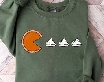 Thanksgiving Sweatshirt, Pumpkin Sweatshirt, Pumpkin Pies Tshirt, Pumpkin Pie Sweatshirt, Thick Thighs Sweatshirt, Sweatshirt for Women