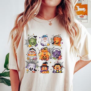 Spooky Nuggets Meal Bucket T Shirt, Halloween Chicken Nuggets Tee, Funny Halloween T-Shirt, Trendy Halloween Gift, Spooky Season Shirt