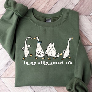 Bluza z kapturem In My Silly Goose Era, koszulka Silly Goose, Silly Goose On The Loose, bluza z kapturem Sarcastic Goose, Silly Goose University, koszulka Animal Tee