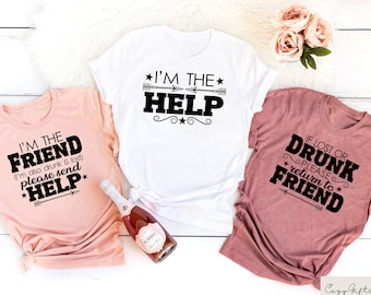 Si se pierde o está borracho, regrese con un amigo, vacaciones para niñas, camisa divertida para el mejor amigo, camisa Bestie, fin de semana para niñas, camisa de grupo de chicas a juego