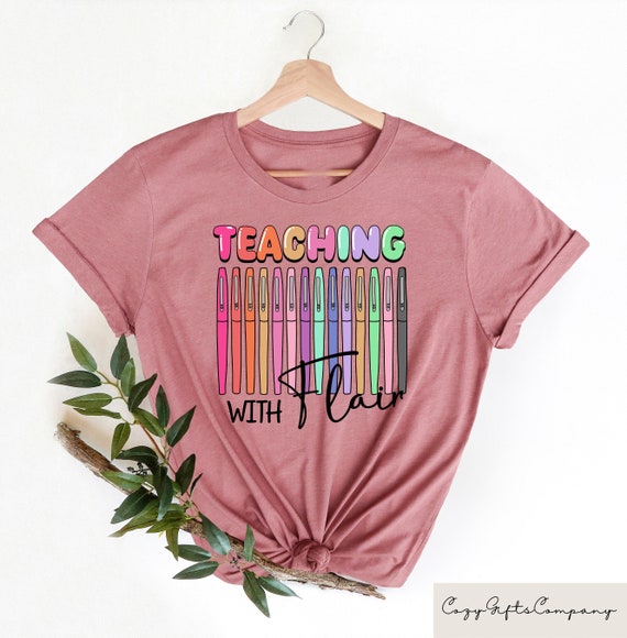 Teaching With Flair Teachers School Gift Shirt Teaching With Flair Teachers School Gift Shirt