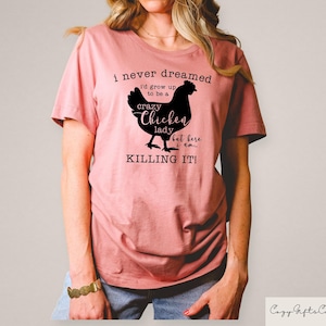 Mom Chicken Shirt, Crazy Chicken Lady Shirt, Chicken Lover Sweatshirt, Farmer Girl Sweatshirt, Funny Chicken Shirt, Hens Mom Shirt, Mom Gift image 2