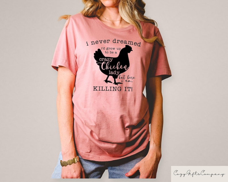 Mom Chicken Shirt, Crazy Chicken Lady Shirt, Chicken Lover Sweatshirt, Farmer Girl Sweatshirt, Funny Chicken Shirt, Hens Mom Shirt, Mom Gift image 2