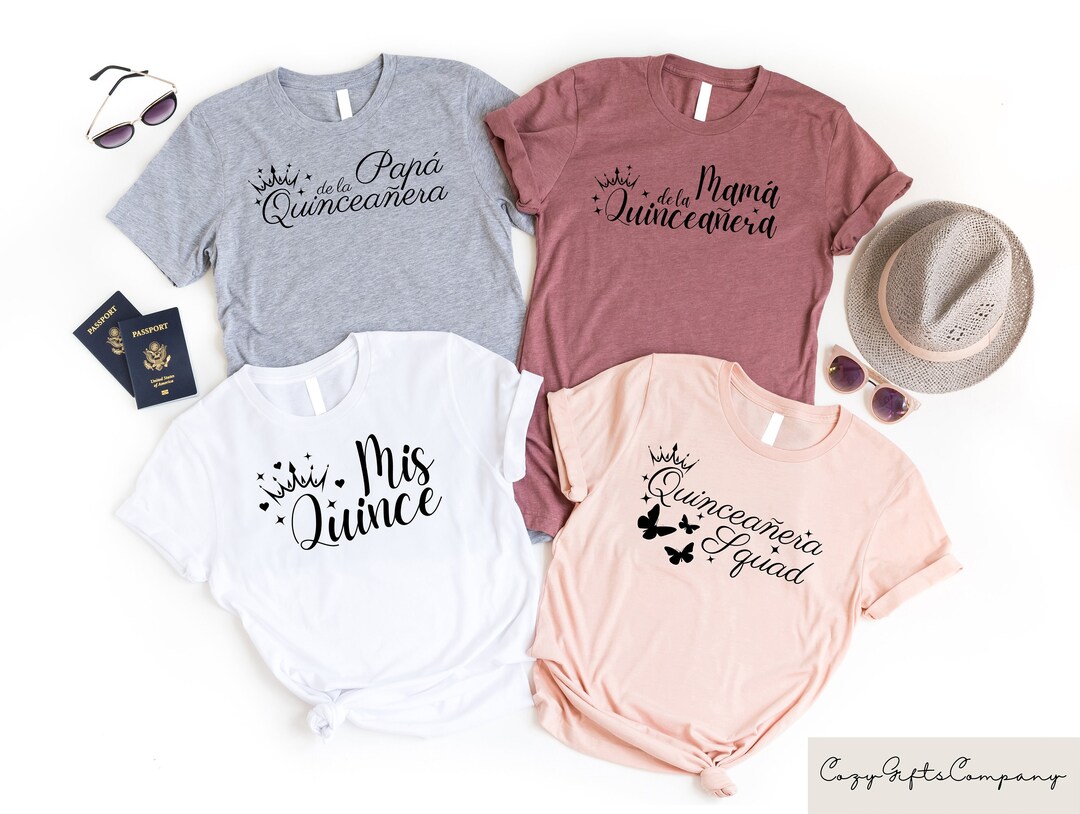 Personalized Mis Quince Squad Shirt, Quinceanera Gift Shirt, Custom ...