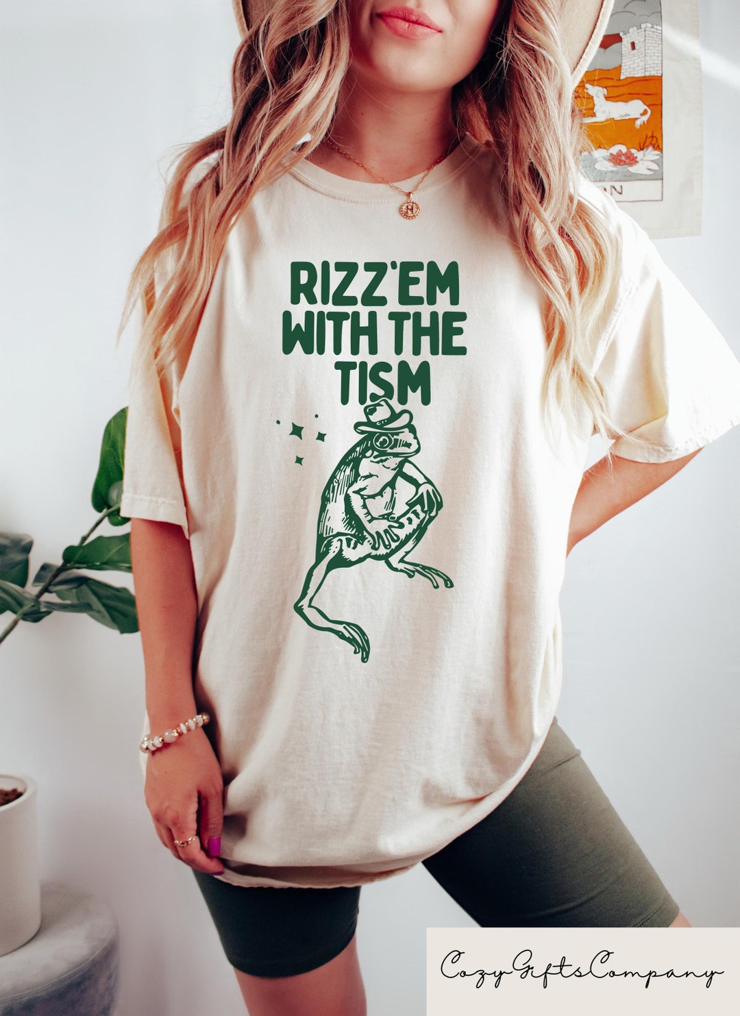 Rizz Em With the Tism Funny Shirt, Funny Animal Graphic T-shirt, Autism ...