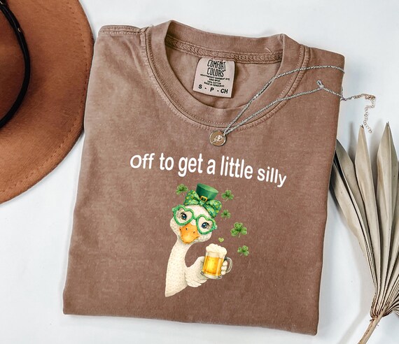 Comfort Colors St Patrick's Day Shirt, St Paddy's Day Goose Tshirt, Funny Irish St Patty's Day Tee, Holiday Lover Gift, Irish Season Apparel