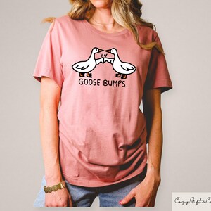 Gåshuds-tröjor, Gåshuds-tröjor, Roliga tröjor, Matchande unisex gäss-t-shirt, Djur-tröja, Fånig gäss-t-shirt bild 3