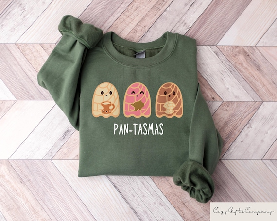 Funny Pantasmas Ghost Pan Dulce Sweatshirt, Cute Ghost Conchas Tees, Latina Shirt, Mexican Halloween T-Shirt, Halloween Gift For Woman