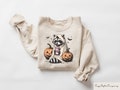 Halloween Sweatshirt, Cute Raccoon Ghost T-Shirt, Retro Halloween Shirts, Spooky Season Gift, Raccoon Halloween Shirt, Pumpkin Fall Shirt
