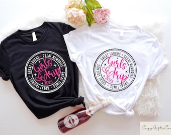 Camisetas de viaje para chicas, camiseta de viaje para chicas más barata que la terapia, regalos de fin de semana para chicas, camiseta de vacaciones para chicas, sudadera a juego para despedida de soltera
