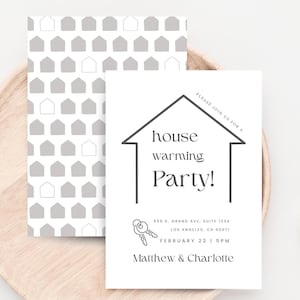 Housewarming Invite Template, House Warming Digital Invitation, House Warming Party, New Home Invite Housewarming Invitation Card