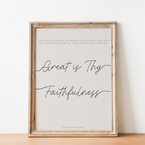 Lamentations 3:22-23, DIGITAL WALL ART, Bible Art, Printable, Jesus Art, Bible Verse Printable, Scripture Passage, Great is Thy Faithfulness