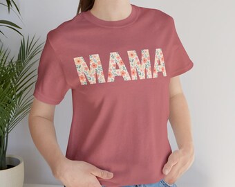 Camiseta floral MAMA / Camiseta para mamá / Regalo para mamá / Camiseta floral para mamá / Regalo para ella / Camiseta para mamá / Mamá floral
