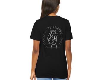 Cardiac Telemetry Unit T-Shirt | Cardiac Nurse Tshirt | Anatomical Heart Shirt | Cardiac Nurse Gift | RN Gift