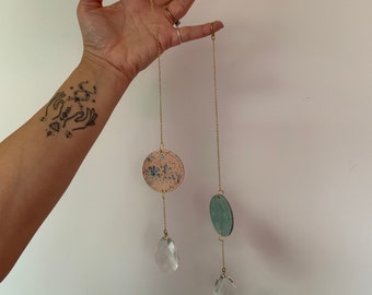 Crystal Sun Catcher - Cerámica - mínimo - moderno - decoración de ventanas - decoración del hogar - captador de luz
