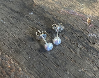 Recycled Sterling Silver Ball Studs