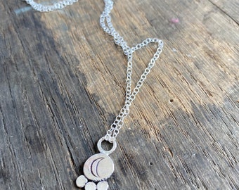 Amulette de protection en forme de croissant - Collier en argent sterling estampé - Amour - affirmation de soi - Magie