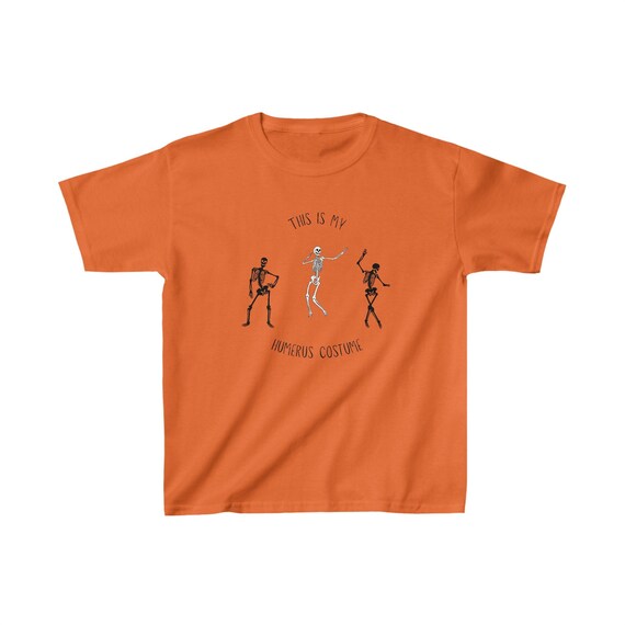 This Is My Humerus Costume Halloween Dancing Skeleton Kids T-Shirt, Child Sizes,