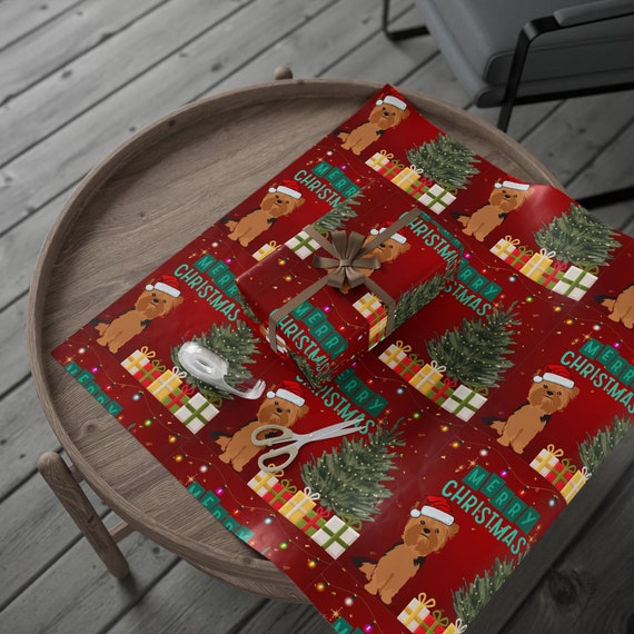 Yorkie Dog Santa Merry Christmas Wrapping Paper - 3 Sizes