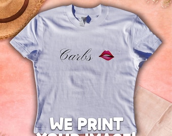 Custom Image Baby Tee & Crop Tops, Custom Baby Tee, Your Image Baby Tees - We'll Print Your Image