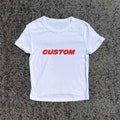 Personalised Y2K Baby Fitted Tee - 3D Puff Hand-Printed | Custom Y2K Baby Tee, Y2K Slogan Tee, Personalised Women's Tees, Custom Baby Tees