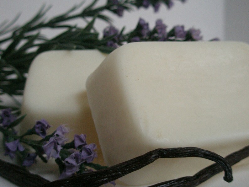 Lavender Vanilla Goat's Milk Soap Set of 4 Rich Seductive Fragrance image 1