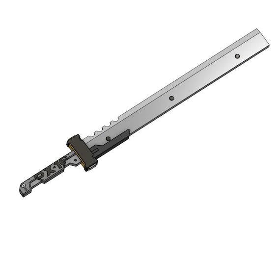 Zenless Zone Zero Soldier 11 Inspired Sword Prop 3D Printed KIT - Etsy
