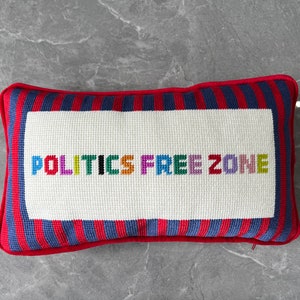 Funny Needlepoint Pillow Gift