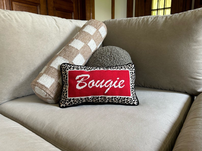 Fun in Dysfunctional Needlepoint Pillow