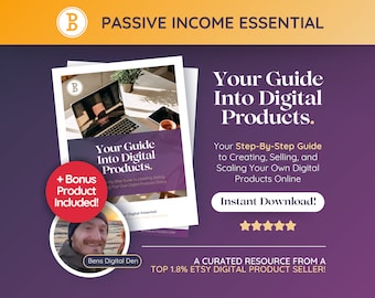 Beginners Guide to Selling Digital Products, How to Sell Digital Products on Etsy, Passive Income with Digital Marketing, Etsy Planner
