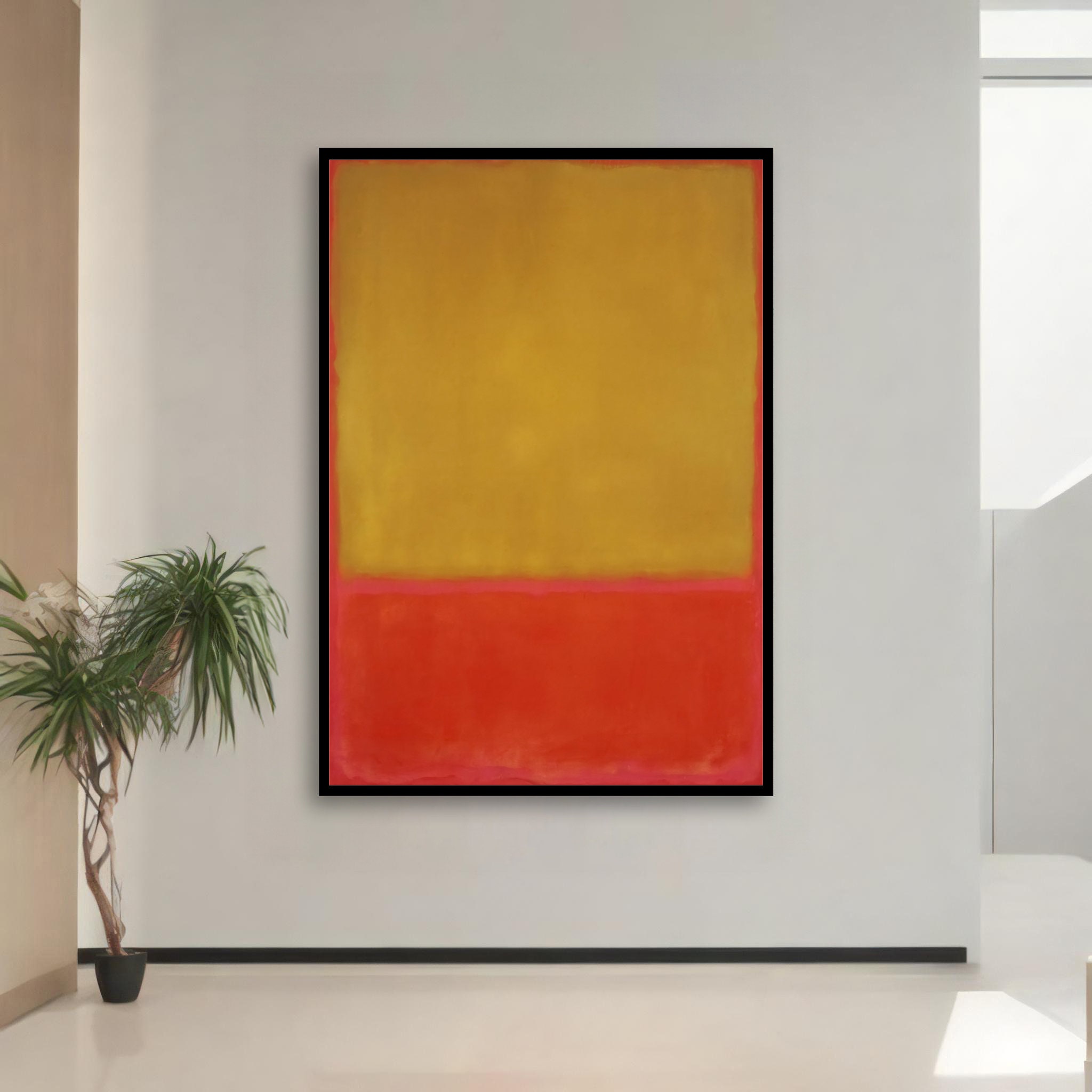 Energy of Bright Colors - Mark Rothko Inspired Yellow & Orange Abstract ...