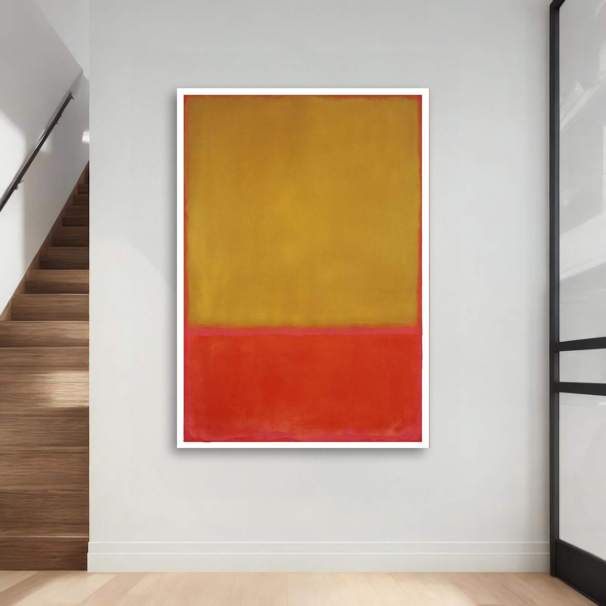 Energy of Bright Colors - Mark Rothko Inspired Yellow & Orange Abstract ...