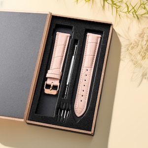 Champagne Watch Strap Band,Women Leather Watch Strap Band,Women Watch Strap,Gift for Women,Replacement Watch Strap Band,Christmas Gift,16mm