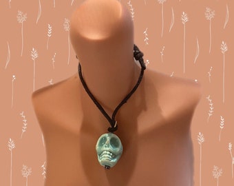Smartdoll BJD Dollfie doll jewelry Ceramic Scull Goth Necklace adjustable