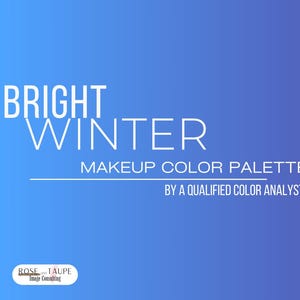 Bright Winter Makeup Color Palette: 50+ Shades (PDF)