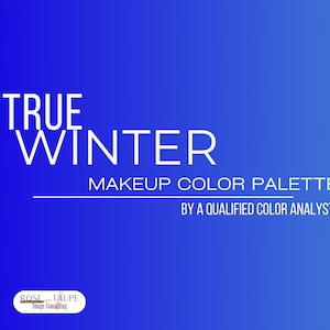 True Winter Makeup Color Palette: 50+ Shades (Digital Download)