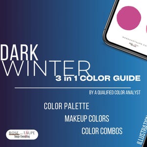 Dark Winter Palette Pack - Digital Color Palette - Makeup Palette - Color Combinations - Color Analysis - Deep Winter Color Swatch