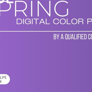 True Spring Color Palette: Digital Color Analysis (PDF)
