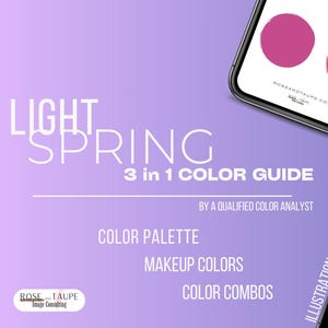 Light Spring Palette Pack - Digital Color Palette - Makeup Palette - Color Combinations - Color Analysis - Light Spring Color Swatch