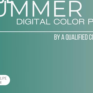True Summer Color Palette: Digital Color Analysis (PDF)
