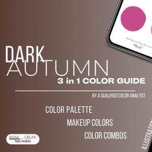 Dark Autumn Palette Pack - Digital Color Palette - Makeup Palette - Color Combinations - Color Analysis - Deep Autumn Color Swatch