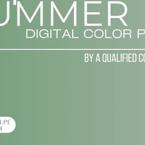 Soft Summer Color Palette: Digital Color Analysis (PDF)