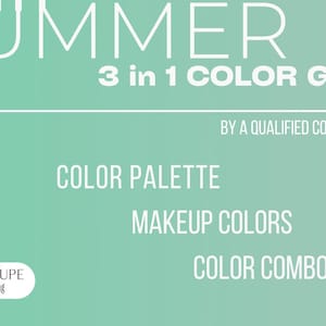 Light Summer Palette Pack - Digital Color Palette - Makeup Palette - Color Combinations - Color Analysis - Light Summer Color Swatch