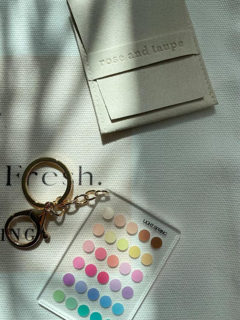 Light Spring Color Analysis Seasonal Keychain zdjęcie 5