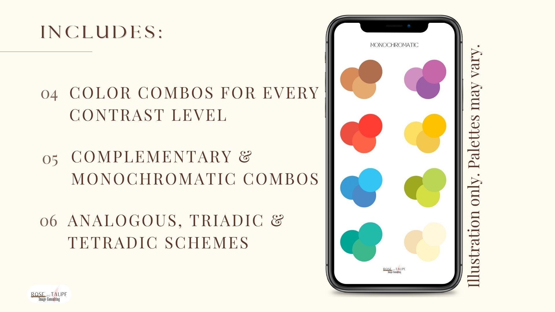 True Spring Colour Combinations True Spring Color Combinations Guide, 90+ Outfit Shades (digital File ...